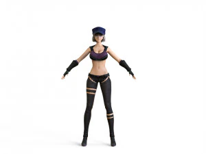 anime girl 3D Model