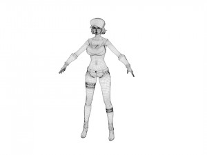 anime girl 3D Model