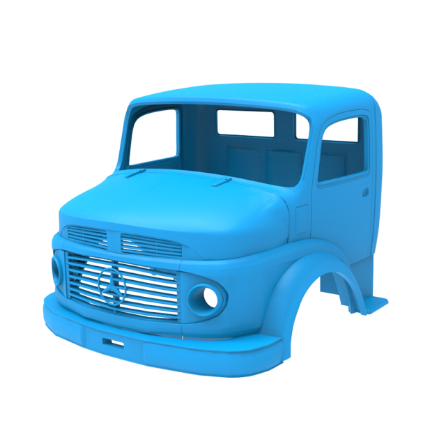 mercedes-benz 1924 2624 truck cabin 3D Print Model .c4d .max .obj .3ds .fbx .stl .blend 