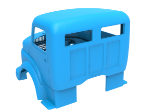 mercedes-benz 1924 2624 truck cabin 3D Print Model