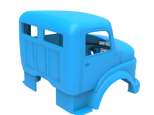 mercedes-benz 1924 2624 truck cabin 3D Print Model