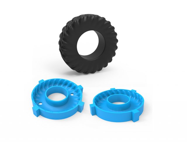 heavy tire mold 3D Принт Модель .c4d .max .obj .3ds .fbx .stl .blend 