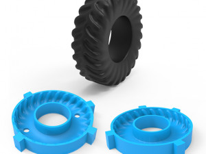 heavy tire mold 3D Принт Модель