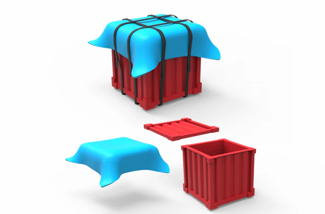 laat het pubg-spel vallen 3D printmodel .c4d .max .obj .3ds .fbx .stl .blend 