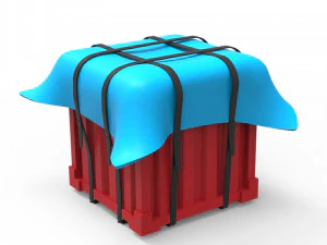 laat het pubg-spel vallen 3D printmodel