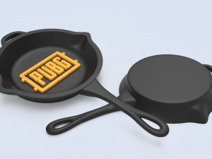 pubg frying pan keychain 3D Model