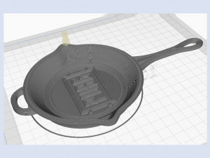 pubg frying pan keychain Model 3D