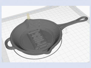 pubg frying pan keychain 3D Print Model