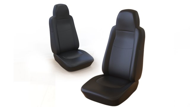 vehicle seat 3D 프린트 모델 .c4d .max .obj .3ds .fbx .stl .blend 
