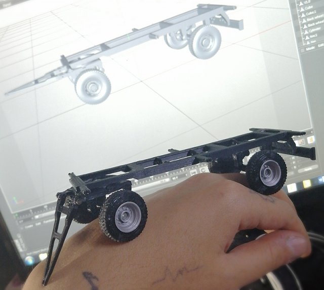 trailer Modello di stampa 3D .c4d .max .obj .3ds .fbx .stl .blend