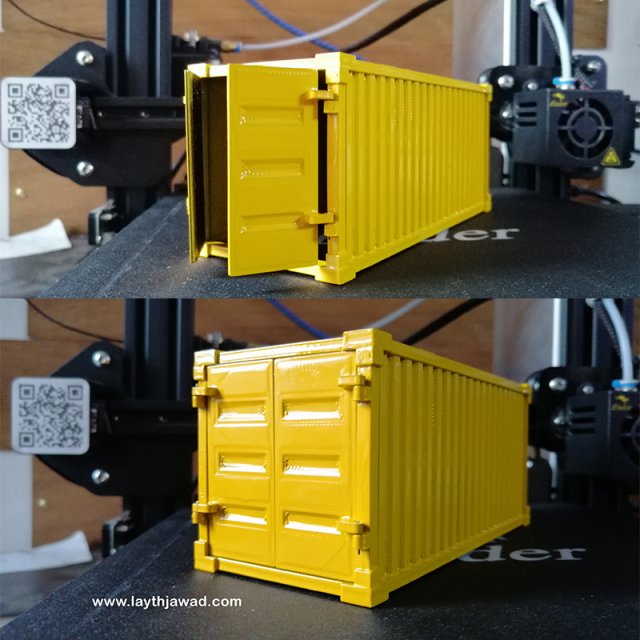 container 3D Baskı Modeli .c4d .max .obj .3ds .fbx .stl .blend 
