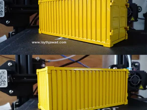 recipiente Modelo de impresión 3D