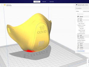 covid-19 mask 3D Print Model