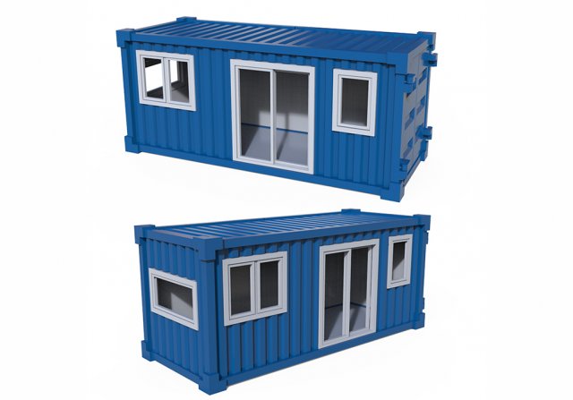 container house 3D Print Model .c4d .max .obj .3ds .fbx .stl .blend 