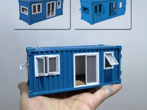 casa de cont&ecirc;iner Modelo de Impressão 3D