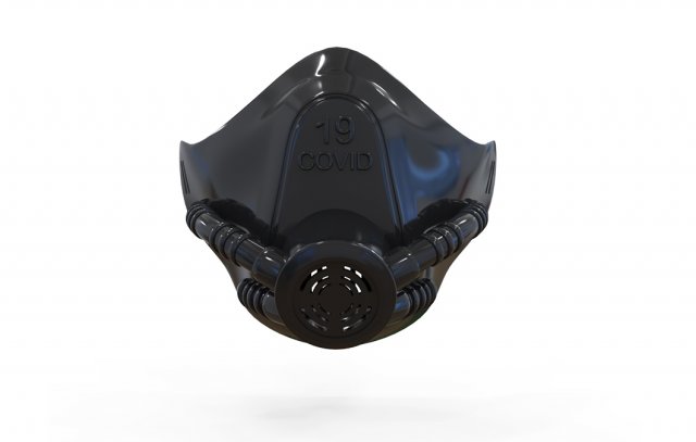 covid-19 mask 3d printing model Modelo de Impressão 3D .c4d .max .obj .3ds .fbx .stl .blend 