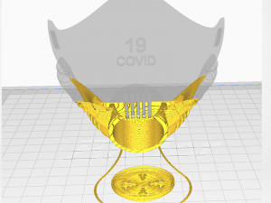 covid-19 mask 3d printing model Modelo de Impressão 3D