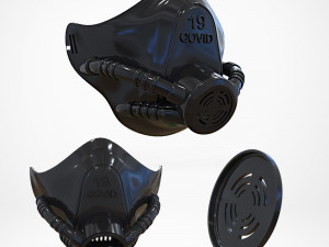 covid-19 mask 3d printing model Modelo de Impressão 3D