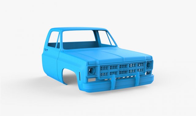 chevrolet k30 1979 3D Print Model .c4d .max .obj .3ds .fbx .stl .blend