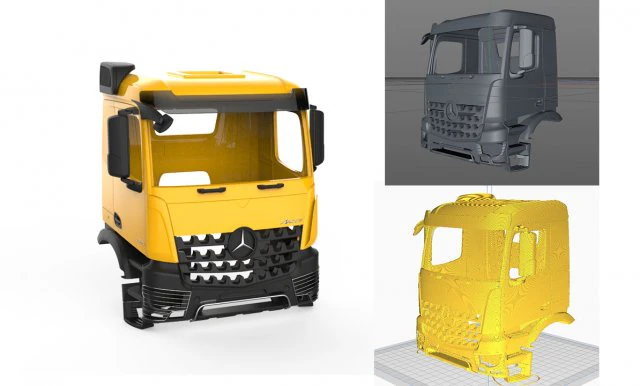 mercedes benz arocs 3245 cabin 3D Print Model .c4d .max .obj .3ds .fbx .stl .blend