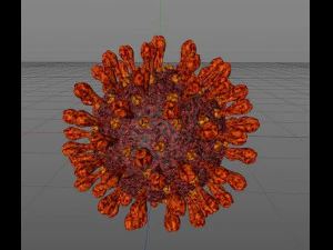 coronavirus disease 19 3D Model
