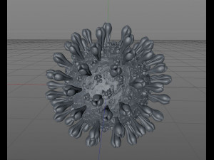 coronavirus disease 19 3D-Modell