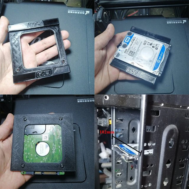 laptop hard drive base - pc cases 3D Print Model .c4d .max .obj .3ds .fbx .stl .blend 