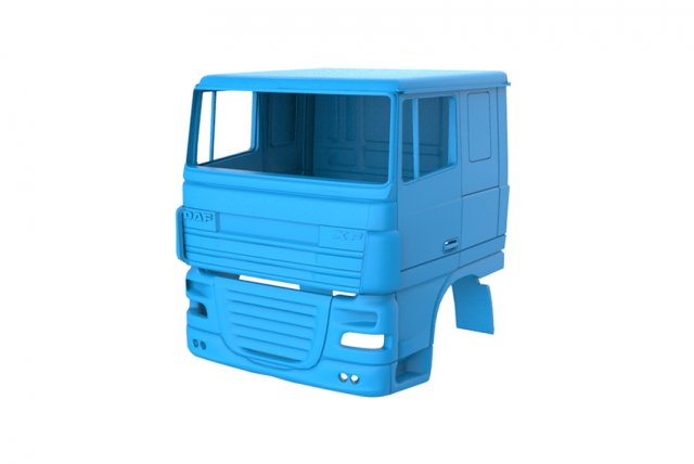 daf xf 105 cabin 3D Print Model .c4d .max .obj .3ds .fbx .stl .blend 