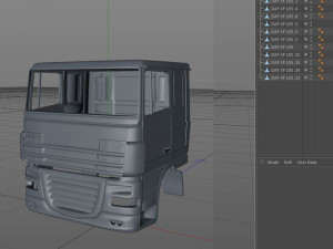 daf xf 105 cabin 3D Print Model