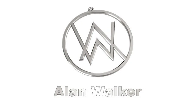 alan walker - necklace - medal 3D Print Model .c4d .max .obj .3ds .fbx .stl .blend