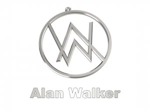 Alan Walker - Halskette - Medaille 3D Druckmodell