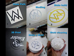 alan walker - necklace - medal 3D Print Model