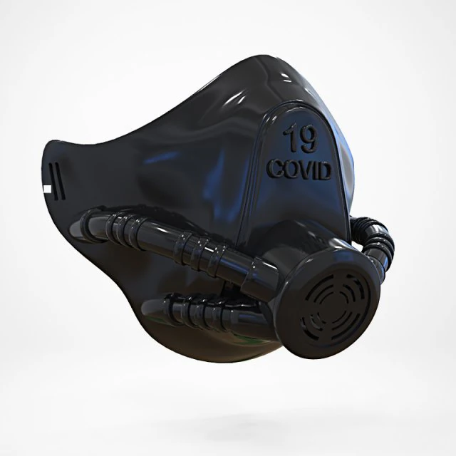 covid-19 mask 3D Print Model .c4d .max .obj .3ds .fbx .stl .blend 