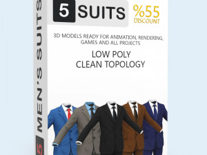 business suit man 3Dモデル