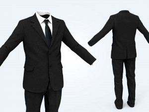 business suit man 3D Model