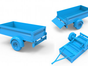 trailer 3D Print Model