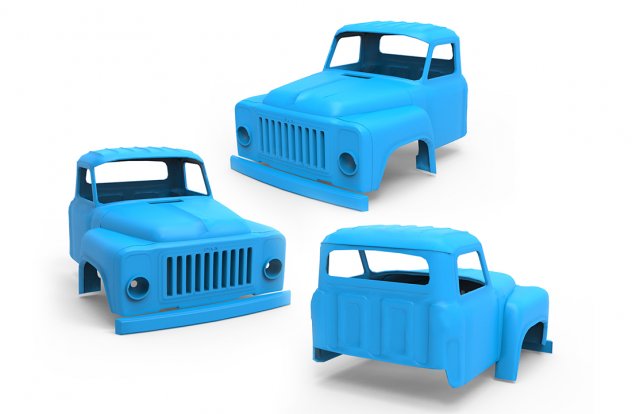 gaz-53 Modèles 3D en vedette .c4d .max .obj .3ds .fbx .stl .blend 