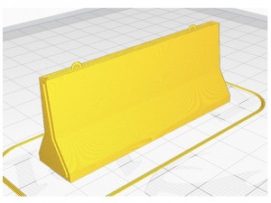 concrete barrier 3D Print Model