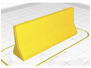 concrete barrier 3D Print Model