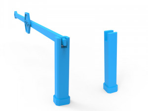 security booth barrier 3D 프린트 모델