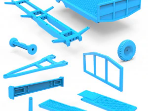 trailer 3D Print Model