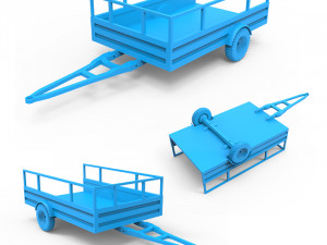 trailer 3D Print Model