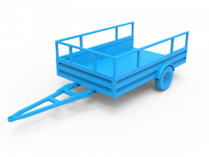 trailer 3D Print Model