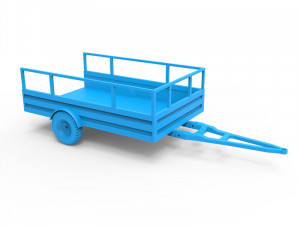 trailer 3D Print Model