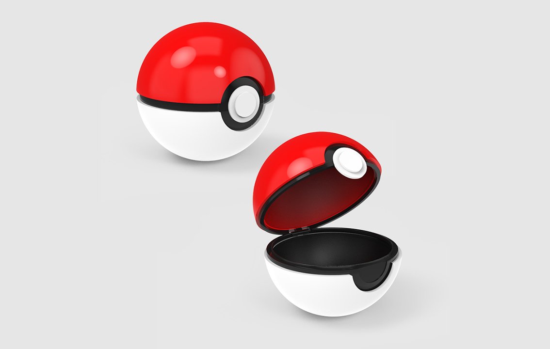 OBJ file Pokeball・3D printable model to download・Cults