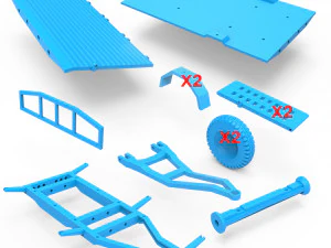 trailer 3D Print Model