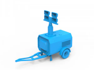 flood light trailer 3D Print Model