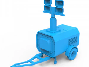 flood light trailer 3D Print Model
