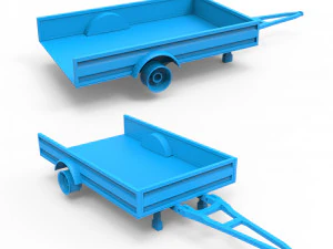 trailer 3D Print Model