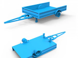 trailer 3D Print Model